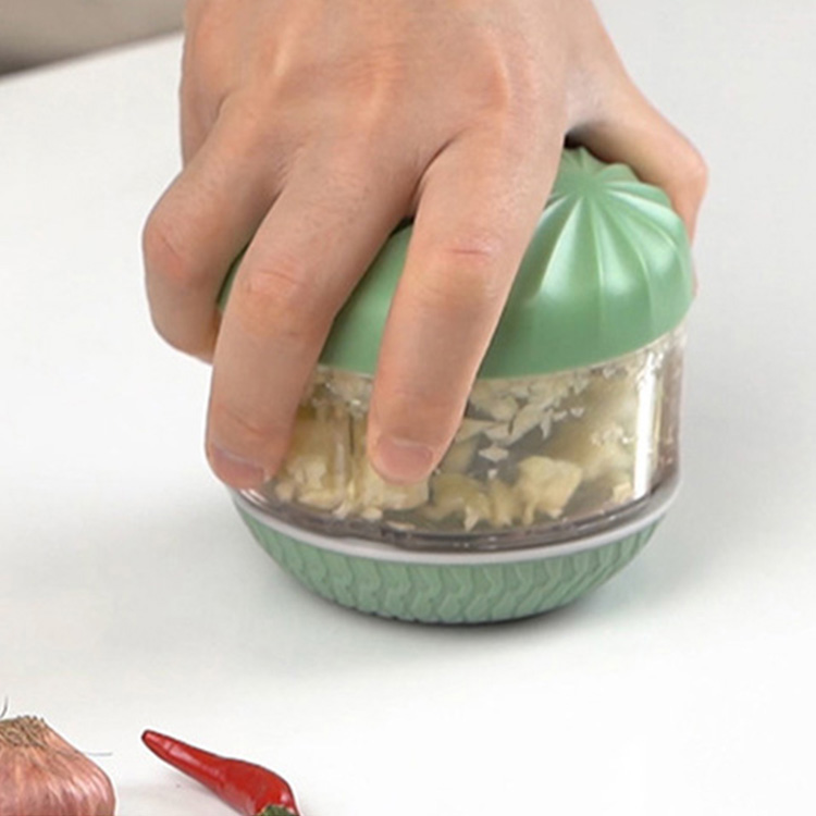#Manual garlic chopper with anti slip handle