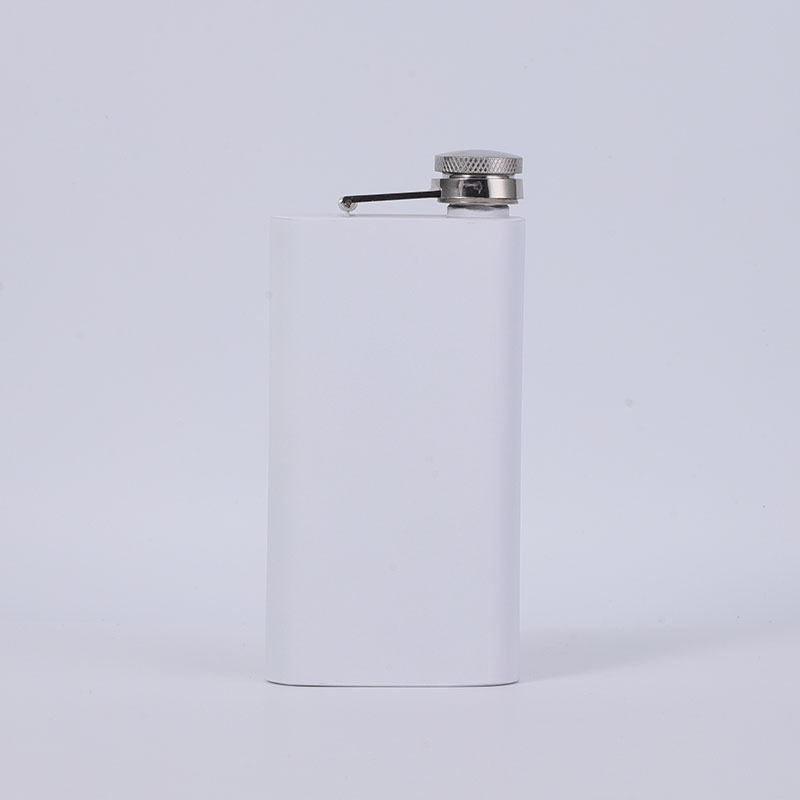 #Wholesale white Hip Flask Set