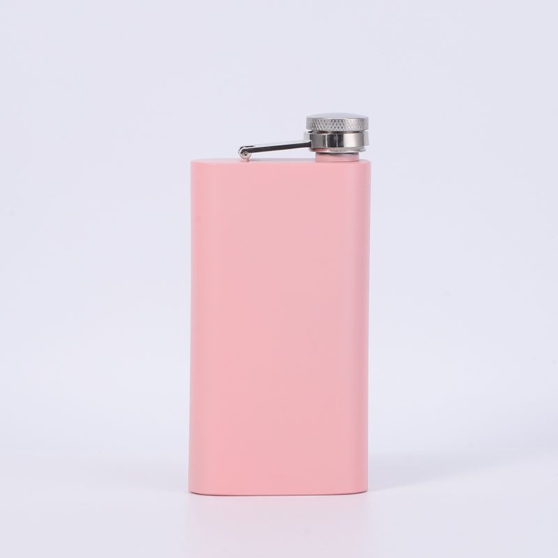 Manufacturer light Pink color hip flask