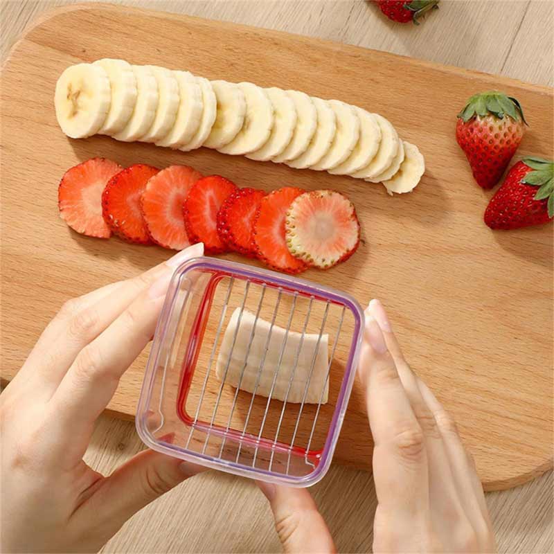 #Slicer banana strawberry cup