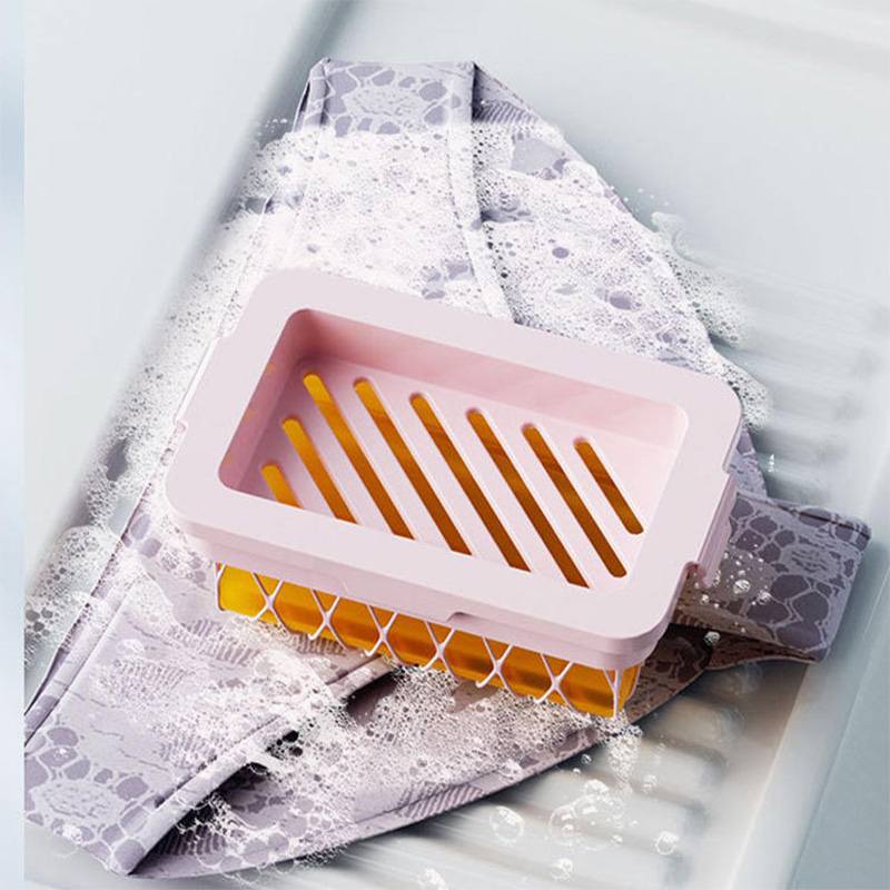 Storage foaming soap dish